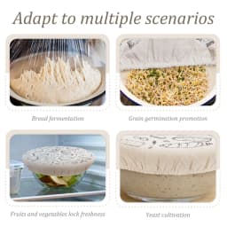 3/2Pcs Sourdough Bowl Cover Elastic Bread Proofing Cover Baking Dough Rising Dust Cover for Grain Sprouting Yeast Cultivation