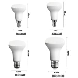 High Brightness R39 R50 R63 R80 LED Reflector Bulb E14 E27 220V 6W 9W 12W 15W Energy Saving Spotlight Illas Lampada Ampoule