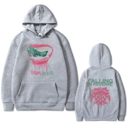 Rock Band Falling in Reverse Double Sided Print Hoodie Men Women Vintage Gothic Punk Hooded Sweatshirt Male Oversized Streetwear