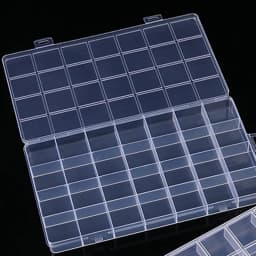 Plastic Storage Box 28 Grid With Slot Beaded Anti-string Grid Jewelry Classification Parts Division Box Jewelry Box Organizer