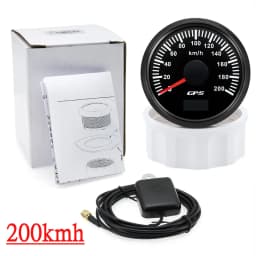 HD 52MM GPS Speedometer 30/60/80/120/200 Km/h Boat Car Truck Speed Gauge Meter 7 Color Backlight With GPS Antenna 9-32V