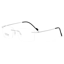 New 2022 Rimless Glasses Frame with Recipe Customized Lenses Shapes Flexible Temple Legs Prescription Eyeglasses for Men Women