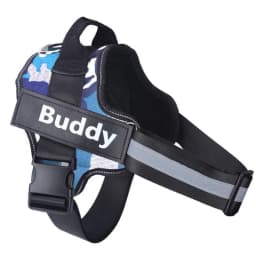 Customized Reflective Breathable Dog Harness Vest, Adjustable Pet Harness, ID Patch, No Pull, Outdoor