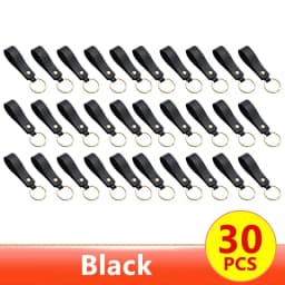 1/100pcs 8Color PU Leather Keychain Business Gift Suitable for Men and Women Car Key Strap Waist Wallet Keychains and Keyrings