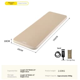 Lohascamping Air Mattress Compact Folding Sleeping Bed Camping Tent Mat 1-2 Person Inflatable Mat 10cm Thicken Sleeping Mat