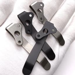 1piece Titanium Alloy Back Clip Folding Knife Pocket Back Clamps For Demk AD20/20.5 Folding Knife DIY Parts Accessories