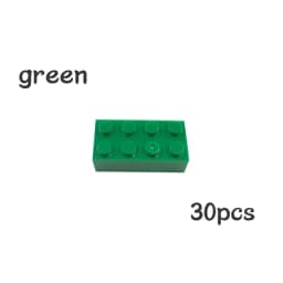 30pcs Bulk Blocks Building Bricks Thick 2X4 Educational Assemblage Construction Toy for Children Size Compatible With Brand 3001