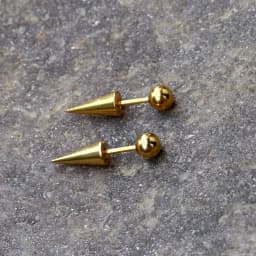 1Pair Women Men Round Ball Spike Cone Tip Titanium Steel Screw Back Pierced Stud Earrings Punk Gothic Body Piercing Jewelry Gift