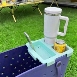 EVA Bag Top Storage Tray Outdoor Camping Cup Organizer Holder Rack Travel Phone Storage Lid Waterproof Beach Soft Cover Divider