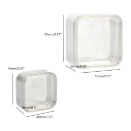 Practical Elasticity Membrane Jewelry Storage Box Transparent 3D Floating Frame Box Display Holder for Necklace Bracelet Earring