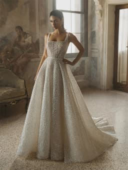 Customized Glitter Bling Bling Wedding Dress Spaghetti Straps Sequins Bridal Gown Sexy Sparkling Party Dress