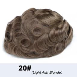 0.03 Ultra Thin Skin Toupee Undetectable Men's Capillary Prosthesis Realistic Wig Man Human Hair Microskin Hair System For Man