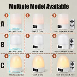 Touch Night Light Rechargeable 3 Color Wireless Baby's Room Bedside Lamp USB LED Night Light Ambient Soft Light For Kids Gift