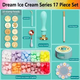 Wax Seal Stamp Set Kit Sealing Wax Storage Box Seal Furnace Craft Supplies For Wax Seal Christmas Wedding Invitation Decoration
