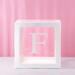 1st Birthday Transparent Alphabet Balloon Box Wedding Custom Name Decor One Birthday Party Decorations Kids Baby Shower Boy Girl