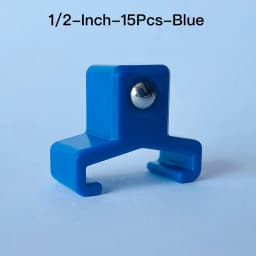 15Pack ABS Plastic Socket Organizer Rail Replacement Clips, 1/2 3/8 1/4 Drive Spring Loaded Ball Bearing Socket Holder Tool Rack