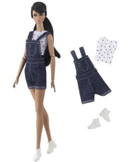 Suspender Jeans Doll Clothes 1:6 Scale Outfit for 11.5 Inch 30cm Doll Many Style for Choice Gifts for Girls Doll Accessories