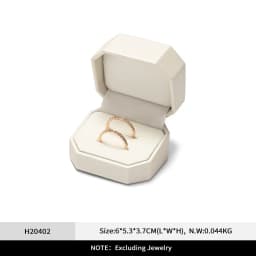 Oirlv Wedding Ring Box Leather Jewelry Box Earring Bracelet Necklace Box Gift Jewelry Organizer Ring Box for Engagement Proposal