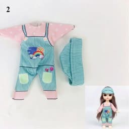 16cm Bjd Doll Clothes Suit High-end Dress Up Can Dress Up Fashion Doll Clothes Skirt Suit Best Gifts for Children DIY Girls Toys