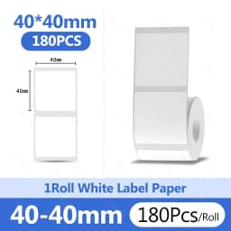 Niimbot 1Roll B1 White Sticker Paper Waterproof Adhesive Label White Anti-Oil For B1 B21 Mini Portable Thermal Printer Tape