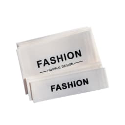 Custom Garment Cotton Labels Washable Polyester Label Customized Cotton Tags Clothing Printed Labels With LOGO