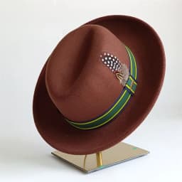 Dark Green Fedora Hat DIY fedora hat small turn-up men's hat retro jazz hat women's role-playing hat mens hat gorras para hom