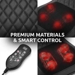 Electric Cervical Massager Waist Back Shoulder Neck Kneading Heated Deep Muscle Car and Home Use Massage Pillow Gift for Elders