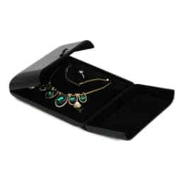 Black Pu Creative Engagement Ring Box Pair Ring Holder Earrings Necklace Box Bracelet Box