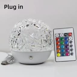 New Water Ripple Projection Lamp LED Spherical Night Light RGB Rotating Atmosphere Light for Restaurant Bedroom Decoration Gift