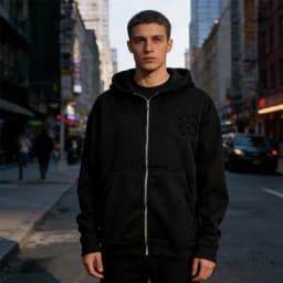 Olive Green Embroidered Zip Hoodie & Pants Set Men Streetwear Trendy Loose Casual 2-Piece Tracksuit New 2025 Fashion