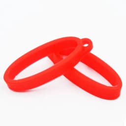 2PCS 40mm Silicone Ring Lanyard Band With Hole For Box Mechanical Rod Accessories Rope Hanging Loop Keychain Rubber Decoration