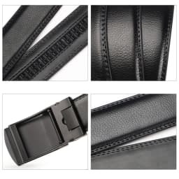 Men Genuine Leather Belt Metal Automatic Buckle Ratchet Cowskin Belts for Jeans Leather Strap Belts for Men Pants Waistband Реме