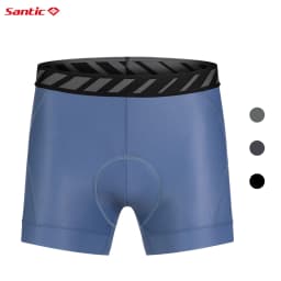 Santic Men's Cycling Shorts Breathable and Quick Drying Cycling Underwear Shock Absorbing Cushion Cycling Shorts for 4 Hours