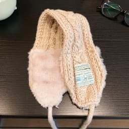 Versatile Knitted Fleece Ear Muffs Women's Winter Warmth Headscarf Anti-Cold Ear Protection Knitwear Ties Holland Qi Brand