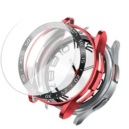 Tempered Glass+Bezel+Case For Samsung Galaxy Watch 6 Classic 43mm 47mm Cover TPU Bumper All-Around Protector Clear Screen Bezels