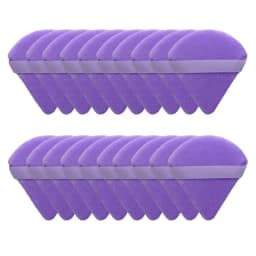 10/20Pcs Triangle Velvet Powder Puff Pizza Flours Mini Face Makeup sponge Cosmetics Washable Lightweight Makeup Tool