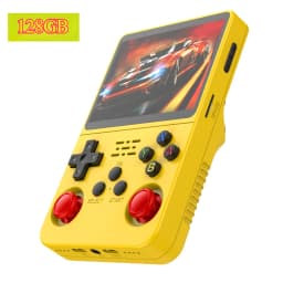 128G Open Source Video Game Console Linux System 3.5 Inch IPS Screen Orange Portable Pocket Video Player 64G 256G best Game