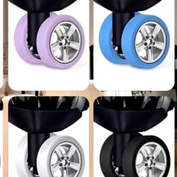HOMEFISH Silicone Wheel Protector Luggage Compartment Wheel Protect Cover Trolley Case Silent Caster Sleeve Suitcase Accessories