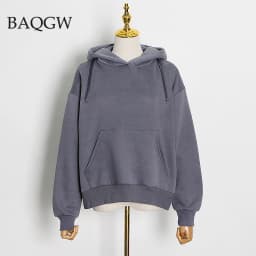 Autum Casual Solid Sweatshirt for Women Hooded Collar Long Sleeve Zipper Design Hollow Out Sweatshirts Female Fashion Outerwear