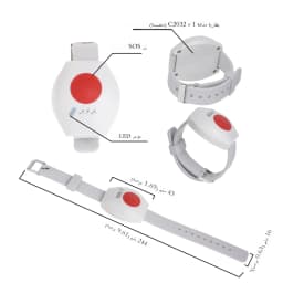 Topvico 1/2/3/5pcs Panic Button RF 433mhz SOS Emergency Button Elderly Alarm Watch Bracelet Old People Home Security Alarm