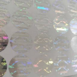 100pcs 15mm Hologram Security Seal GENUINE AUTHENTIC ORIGINAL Label Sticker VOID Left If Tampered Holographic Impossible to Copy