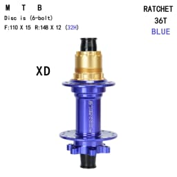 MTB Rear Hub 32H 36T Alloy Boost148mm XD HG MS Freewheel 6 Colors Lightweight Mountain Bike Bicycle Cycling Parts Back Wheel Hub