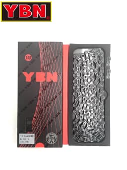 YBN Bike Chain  9 10 11 12s speed SLA Black hollow  oil slick Titanium coating MTB road bike chain for Shimano/ SRAM DLC Chain