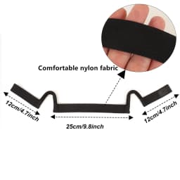 1pc Elastic Wig Band for Lace Front Wigs C Shaped Ear Curve No Slip Comfort Headband for Women