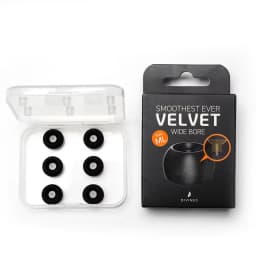 ELOIT/DIVINUS Velvet Wide Bore Silicone Earphone Eartips For 4-6mm Nozzle, Soft Deeply Ear Tips For Earbuds Tanchjim 4U,Davinci