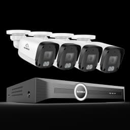 SANNCE 8MP PoE Security Camera Outdoor, IP67 8CH NVR with 2.8mm 4K Bullet Cameras, H.265 Built-in Mic, AI Human Vehicle Detection, Dual Light Night Vision Home Surveillance Cameras ONVIF