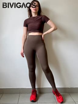 BIVIGAOS Spring Summer New Thin Traceless Shark Leggings Women High Waist Seamless Slim Skin-tight Sport Fitness Leggings