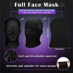 Non Hole Full Face Mask All-round Protection Wind-Protection Balaclava Hat Breathable High Elasticity Headgear for Men and Women