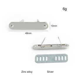 50/100PCS Rectangle Customized Metal Plate With Logo Tags For Sewing Bag Clothes Puppet Doll Handbag Purse Personal Brand Label