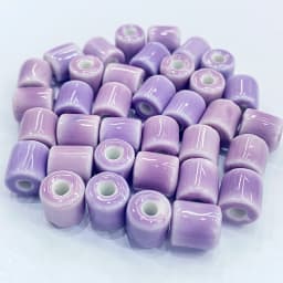 10Pcs 10*9MM Ceramic Cylinder Spacer Loose Beads for Jewelry Bracelet Necklace Accessories DIY